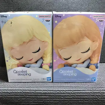Qposket sleeping 신데렐라 엘사 2개 세트