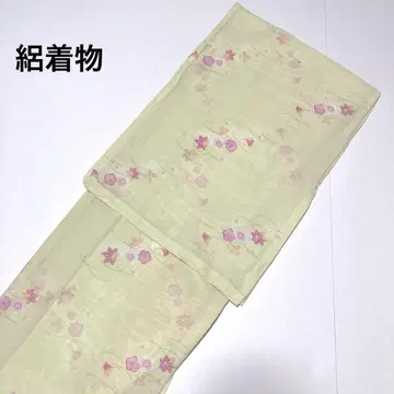완성된 여름 기모노 폴리에스테르 명주 기모노 새상품 No.2541