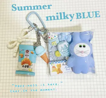가챠 파우치 Summer 밀키 블루 무뉴 스위츠 파우치 아이스