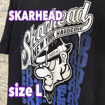 SKARHEAD NY 하드코어 티셔츠 L DMS 스카헤드 NYHC