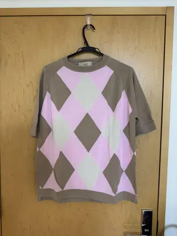 MAISON FLANEUR 아가일 니트 100% 코튼 01 미사용