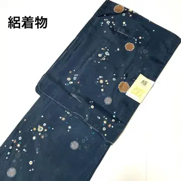 완성된 여름 기모노 폴리에스테르 명주 기모노 새상품 No.2543
