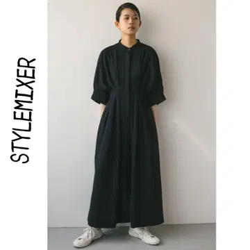 새상품 STYLEMIXER 허리 턱 린넨 믹스 원피스