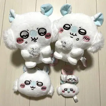 치이카와 모몽가 모구모구 봉제 인형 패스 케이스 리스트 밴드 거울