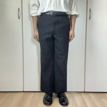 80년대 90년대 TIPTOP 캐나다제 블랙 울 슬랙스 스트레이트