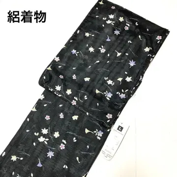 완성된 여름 기모노 폴리에스테르 명주 기모노 새상품 No.2544