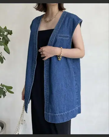 미사용 DouDoU 데님 베스트
