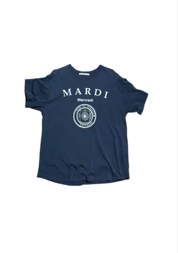 MARDI Mercredi 반팔 티셔츠 네이비