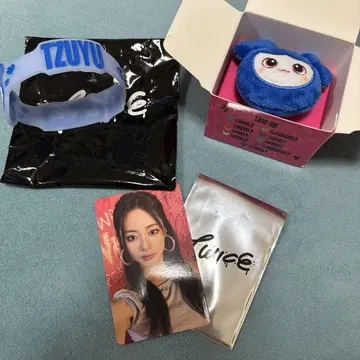 TWICE 봉제 인형 반지 러버 밴드 1만 엔 혜택 Tzuyu 세트