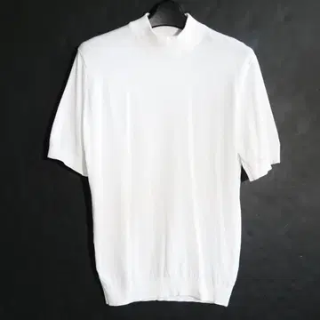 JOHN SMEDLEY 씨 아일랜드 코튼 모크넥 니트 티셔츠