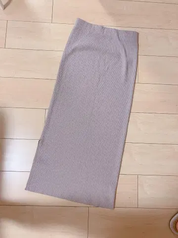 노블 토탄 골지 타이트 스커트