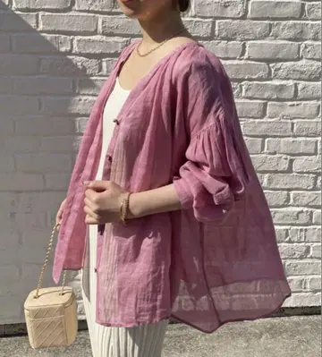 콜라주 가리타가란테 라미 2WAY 블라우스 린넨