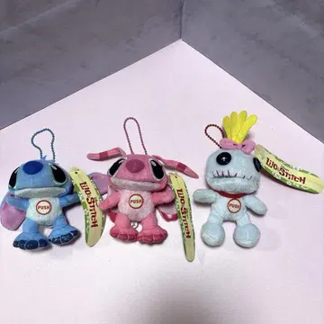 스티치 봉제 인형 키링 파쿠파쿠 마스코트 묶음 판매 레트로