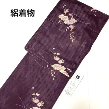 완성품 여름 기모노 폴리에스테르 명주 기모노 새상품 No.2546
