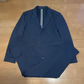 ZARA 시어서커 셋업 네이비 S 사이즈