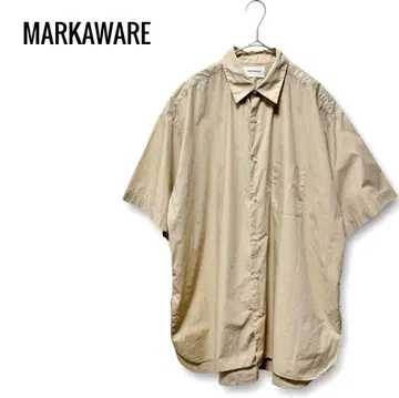 MARKAWARE 2021 봄/여름 컬렉션 편안한 핏 셔츠 (단추형)