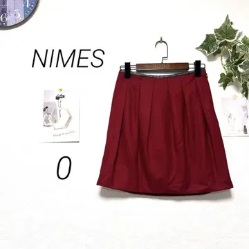 9618 NIMES 님 미니 스커트 무지 일본제 미사용