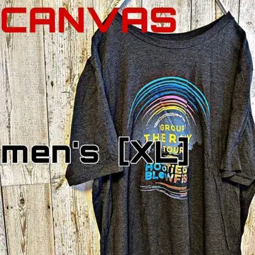 CD-6 [CANVAS] 레인보우 프린트 티셔츠 men's [XL]