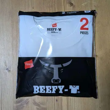 Hanes 비피 티셔츠 2장 세트 반팔 화이트