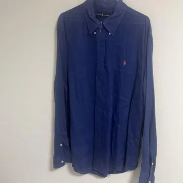 Ralph Lauren 네이비 긴팔 셔츠 XL 린넨