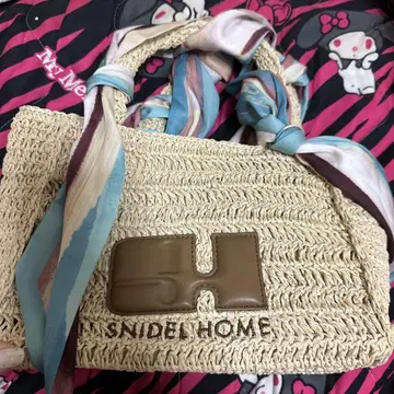 SNIDEL HOME 스카프가 포함된 바스켓백
