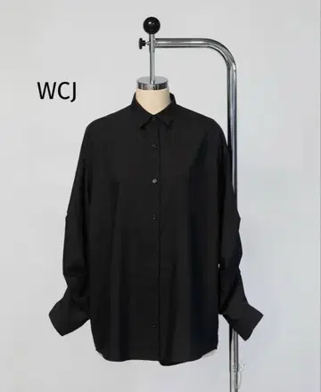 WCJ 오버 사이즈 셔츠 블랙