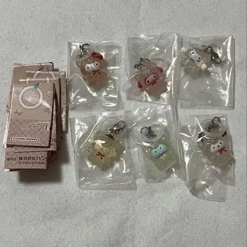 산리오 캐릭터즈 메지루시 액세서리 라떼쿠마 디자인 6종 컴플리트