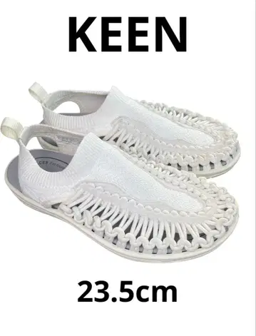 KEEN 우먼 유니크 화이트/콘스톡 23.5cm 상자 없음