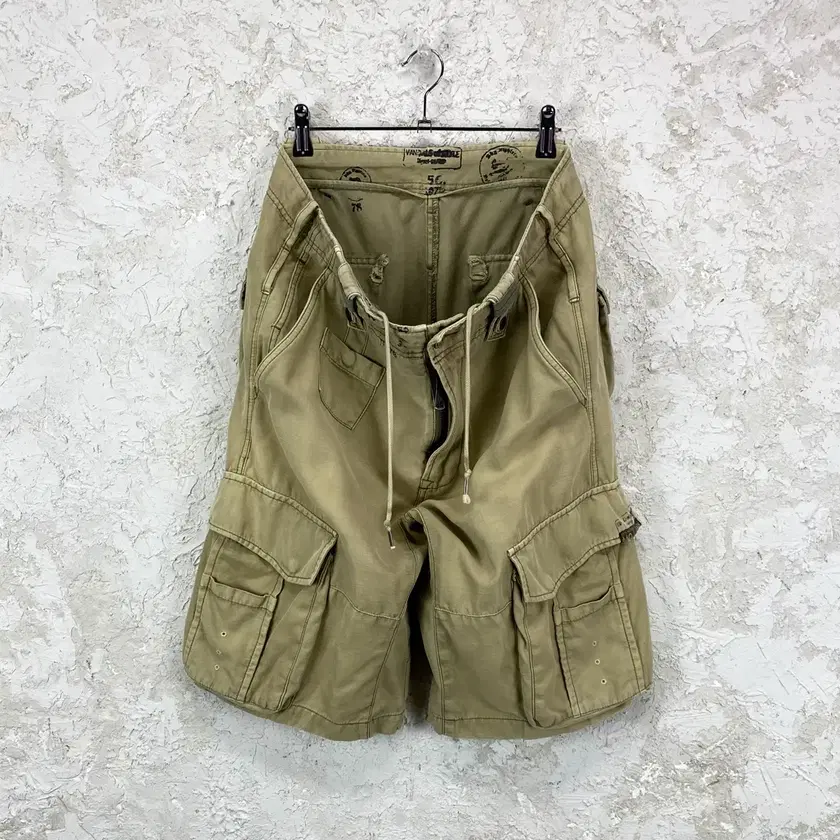 【U LAN】Mute Dyeing Bermuda Cargo Pants U LAN】Mute Dyeing Bermuda Cargo Pants