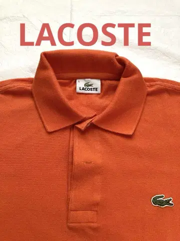 라코스테 LACOSTE 오렌지 피케 셔츠 사이즈 5