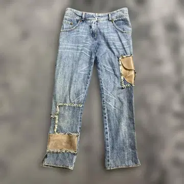 ERMANNO SCERVINO 데님 팬츠 Y2K 이탈리아제 패치워크