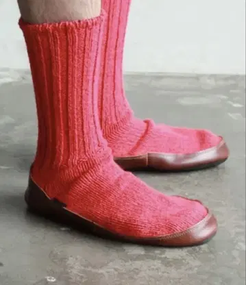 빨간색 니트 삭스 신발 ACORN Socks shoes