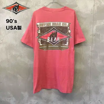 90's USA제 BEAR SURF BOARDS 티셔츠 베어 곰 패턴