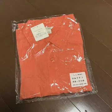 LLBEAN 엘엘빈 오렌지 린넨 긴팔 셔츠