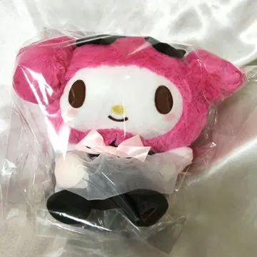 마이멜로디 블랙 플라워 인디스 드레스 BIG 봉제 인형 약 30cm