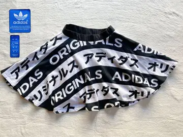 아디다스 adidas 로고 카타카나 플레어 스커트 속기모