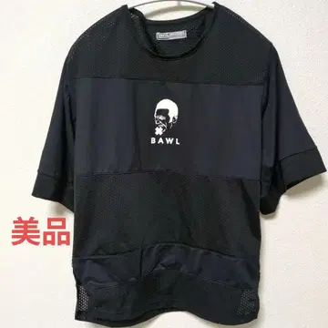 새상품급 BAWL 메쉬 티셔츠 블랙 S