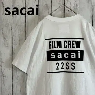 사카이 22SS FILM CREW TEE WHITE