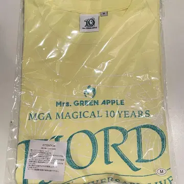 Mrs.GREEN APPLE FJORD 피요르드 글리터 로고 티셔츠 M