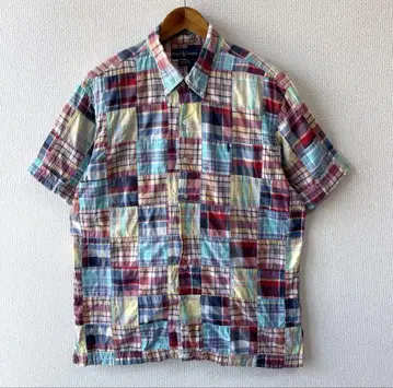 Ralph Lauren ANDY CAMP 패치워크 반팔 셔츠 90s