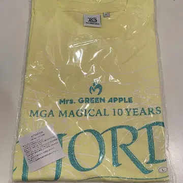 Mrs.GREEN APPLE FJORD 피요르드 글리터 로고 티셔츠 L