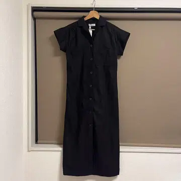 STYLEMIXER 셔츠 원피스 원피스 반팔 블랙 검정 S 사이즈