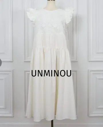 안미누 UNMINOU 핸드 크로셰 원피스 (WHITE)