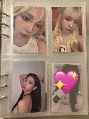 aespa 카리나 spicy 워너 특전 트레이딩 카드 세트