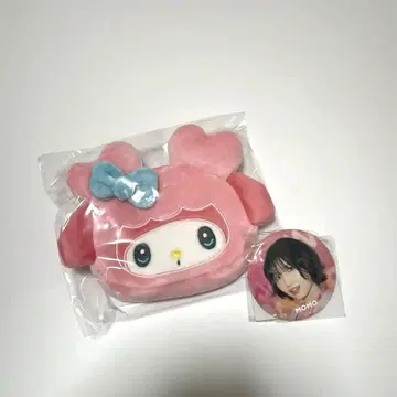 TWICE 캔 배지 + 파우치 허벅지 마이멜로디 2개 세트