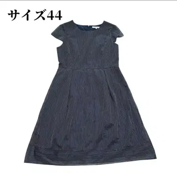 언타이틀 사이즈 44 XL 상당 네이비 세미 포멀 원피스 귀성