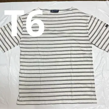 세인트 제임스 T6 그레이 보더 반팔