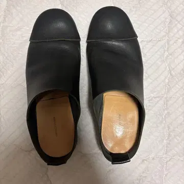 가죽 사보 슬립온 블랙