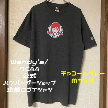 Wendy's/NCAA 공식 햄버거 샵 기업 로고 티셔츠 M 사이즈