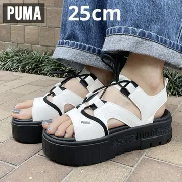 푸마 MAYZE 샌들 25cm 화이트 블랙